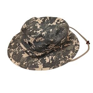 Sierra Mountain Hat Safari Camo Boonie Outdoor Sun Brim Bucket Vents Camouflage